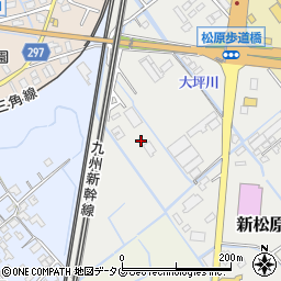 熊本県宇土市新松原町216周辺の地図