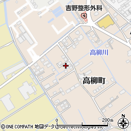 熊本県宇土市高柳町193-16周辺の地図