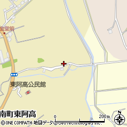 熊本県熊本市南区城南町東阿高571周辺の地図