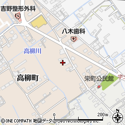 熊本県宇土市高柳町39周辺の地図