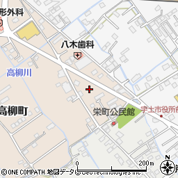 熊本県宇土市高柳町7-16周辺の地図