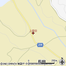上長田周辺の地図