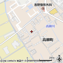 熊本県宇土市高柳町193周辺の地図