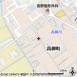 熊本県宇土市高柳町193-14周辺の地図