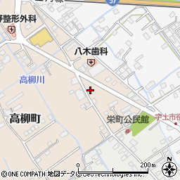 熊本県宇土市高柳町21周辺の地図