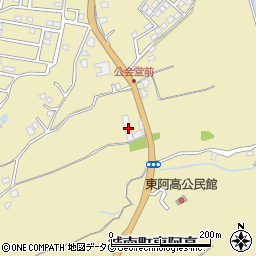 熊本県熊本市南区城南町東阿高1185周辺の地図