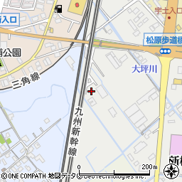 熊本県宇土市新松原町213周辺の地図