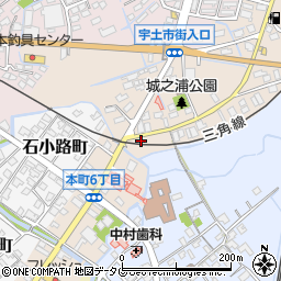 熊本県宇土市城之浦町309周辺の地図