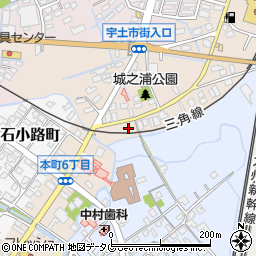 熊本県宇土市城之浦町317周辺の地図