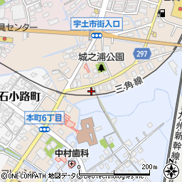 熊本県宇土市城之浦町319周辺の地図