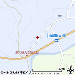 熊本県上益城郡山都町大平周辺の地図
