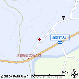 熊本県山都町（上益城郡）大平周辺の地図