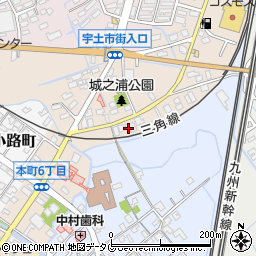 熊本県宇土市城之浦町333周辺の地図