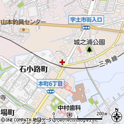 熊本県宇土市城之浦町300周辺の地図