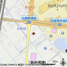 熊本県宇土市新松原町40-1周辺の地図