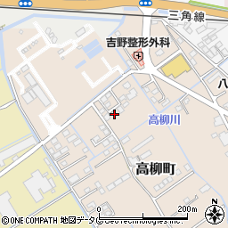 熊本県宇土市高柳町196-9周辺の地図