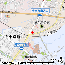 熊本県宇土市城之浦町297周辺の地図