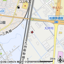 熊本県宇土市新松原町212周辺の地図