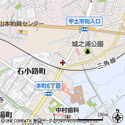 熊本県宇土市城之浦町299周辺の地図