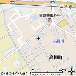 熊本県宇土市高柳町196-5周辺の地図