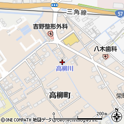 熊本県宇土市高柳町207-6周辺の地図