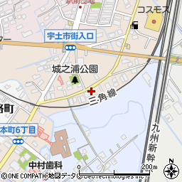 熊本県宇土市城之浦町340周辺の地図