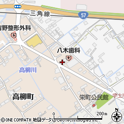 熊本県宇土市高柳町26周辺の地図