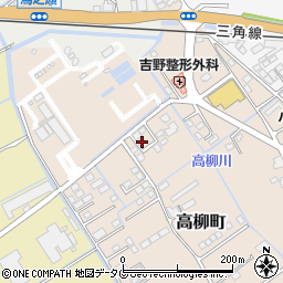 熊本県宇土市高柳町196-6周辺の地図