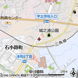 熊本県宇土市城之浦町200周辺の地図