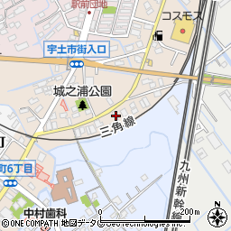 熊本県宇土市城之浦町343周辺の地図
