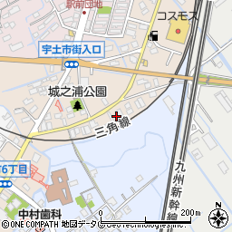 熊本県宇土市城之浦町345周辺の地図