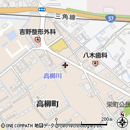 熊本県宇土市高柳町35周辺の地図