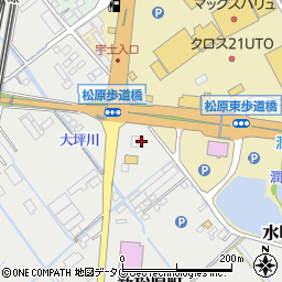 熊本県宇土市新松原町40周辺の地図