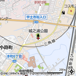 熊本県宇土市城之浦町187周辺の地図