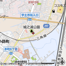 熊本県宇土市城之浦町186周辺の地図