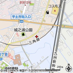 熊本県宇土市城之浦町350周辺の地図