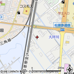 熊本県宇土市新松原町173周辺の地図
