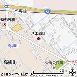 熊本県宇土市高柳町27周辺の地図