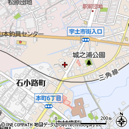 熊本県宇土市城之浦町295周辺の地図