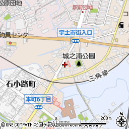 熊本県宇土市城之浦町209周辺の地図
