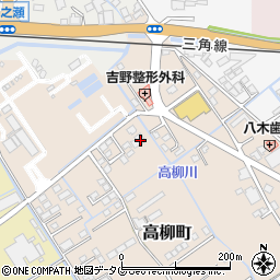 熊本県宇土市高柳町196周辺の地図