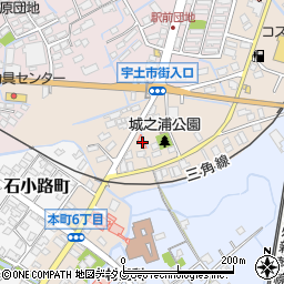 熊本県宇土市城之浦町213周辺の地図