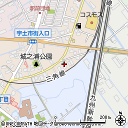 熊本県宇土市城之浦町349周辺の地図