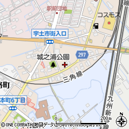 熊本県宇土市城之浦町183周辺の地図