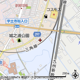 熊本県宇土市城之浦町354周辺の地図