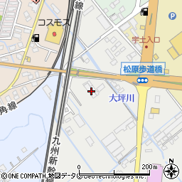 熊本県宇土市新松原町175周辺の地図