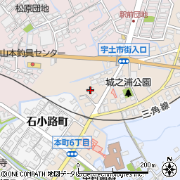 熊本県宇土市城之浦町294周辺の地図