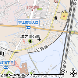 熊本県宇土市城之浦町167周辺の地図