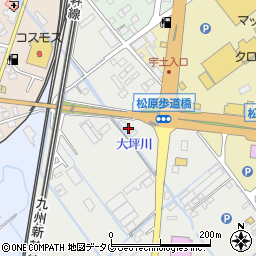 熊本県宇土市新松原町23周辺の地図