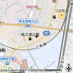 熊本県宇土市城之浦町181周辺の地図